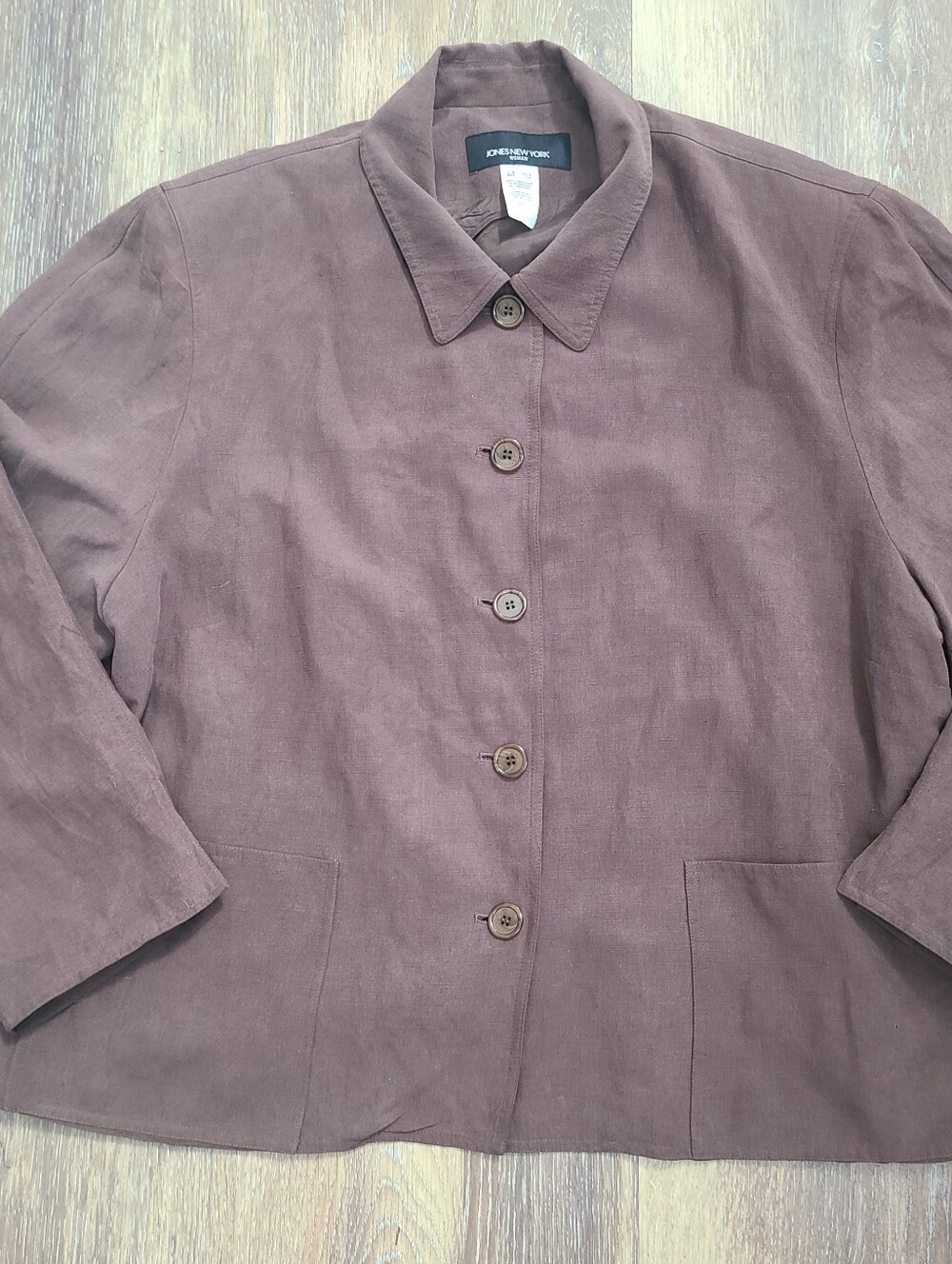 Jones New York Silk and Linen Blend Jacket Women's Size 22